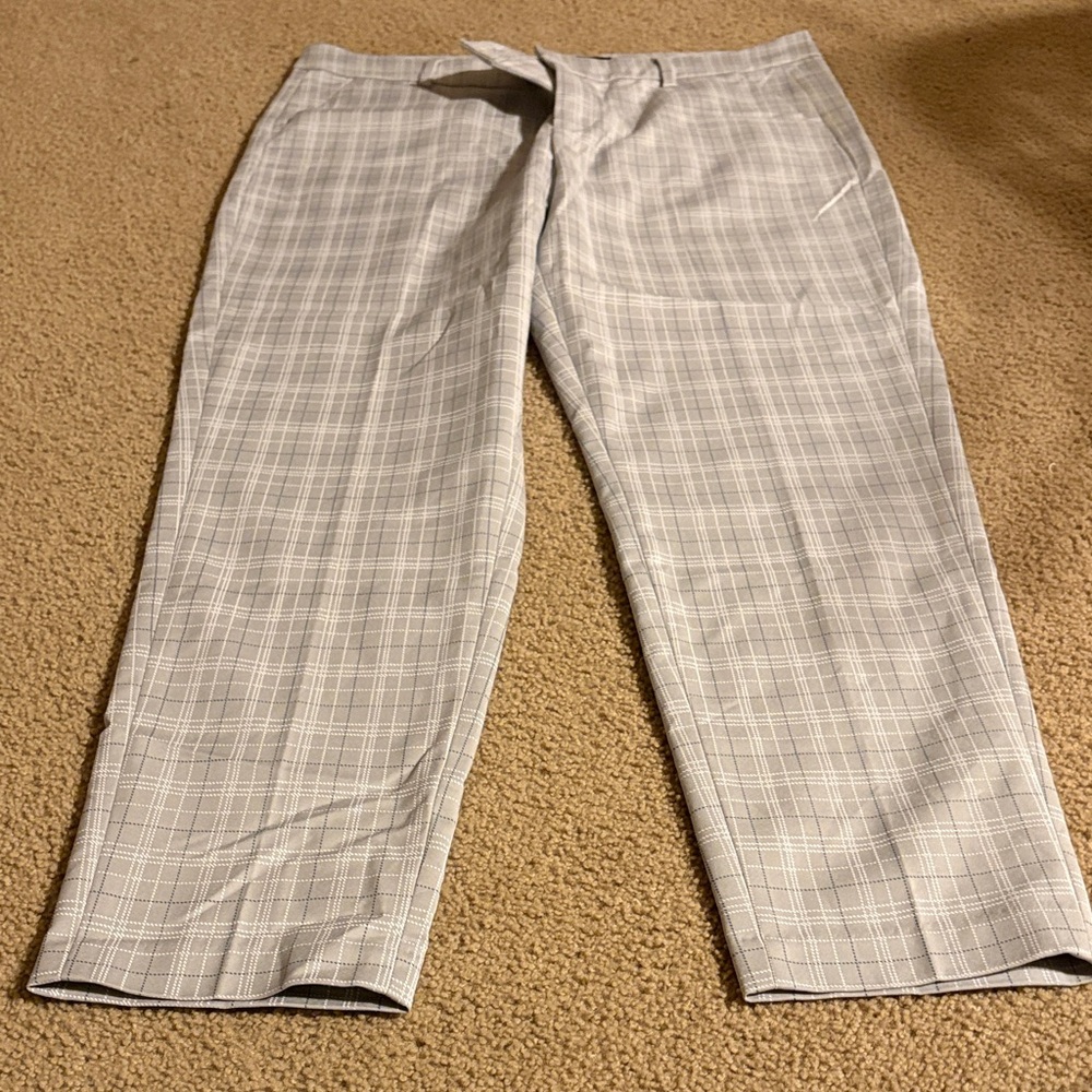 Liverpool Women’s Light Gray Checkered Pants